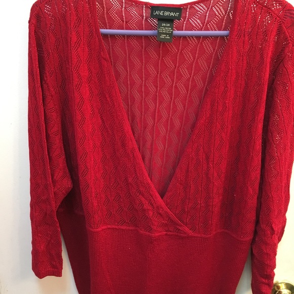 Lane Bryant Sweaters - 🎩PRESIDENTS DAY SALE🎩 Red sparkle sweater